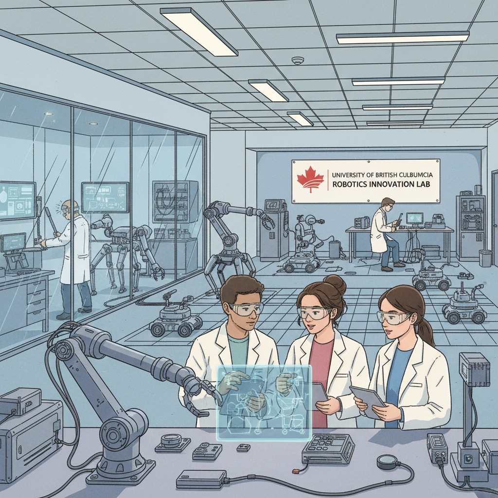 Robotics laboratory in a Canadian university relevant to robotics master's degree, career planning, and study abroad costs