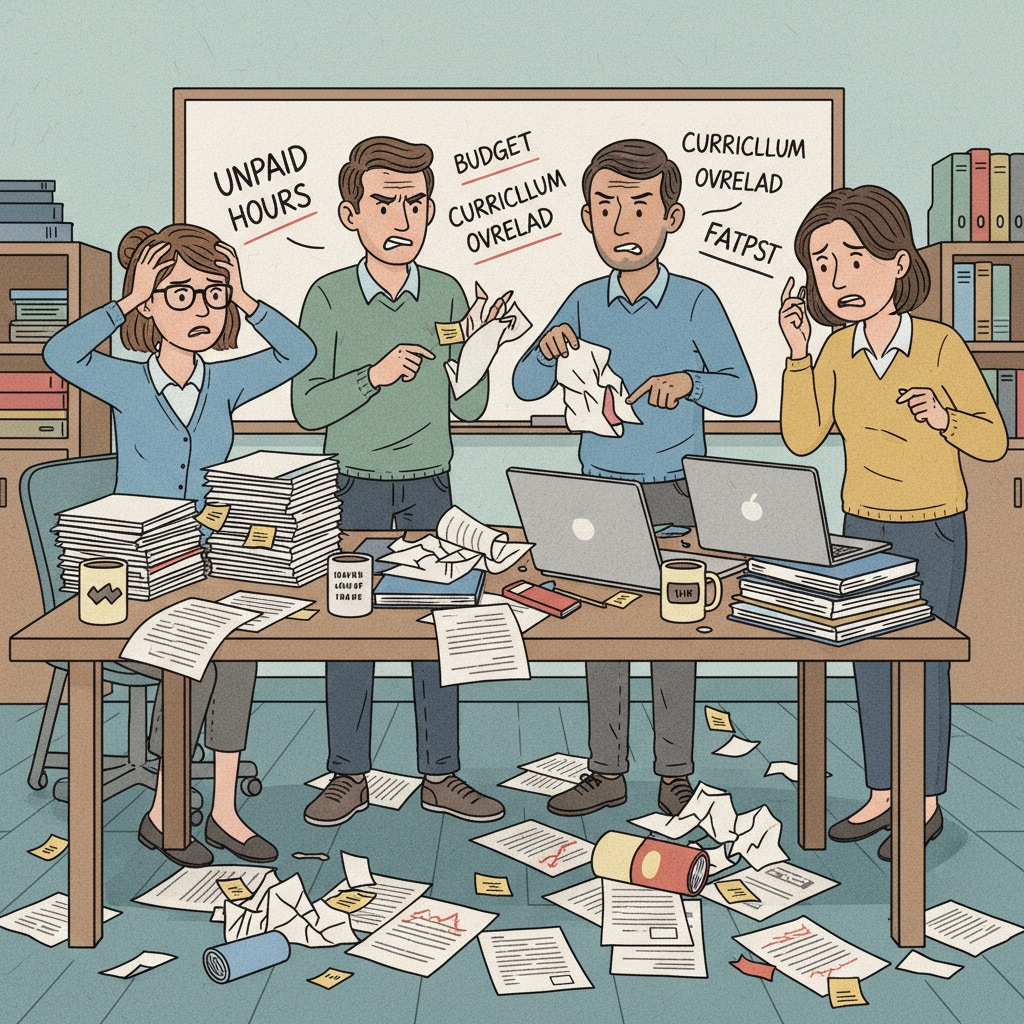 K12 teachers experiencing workplace injustice and showing signs of frustration