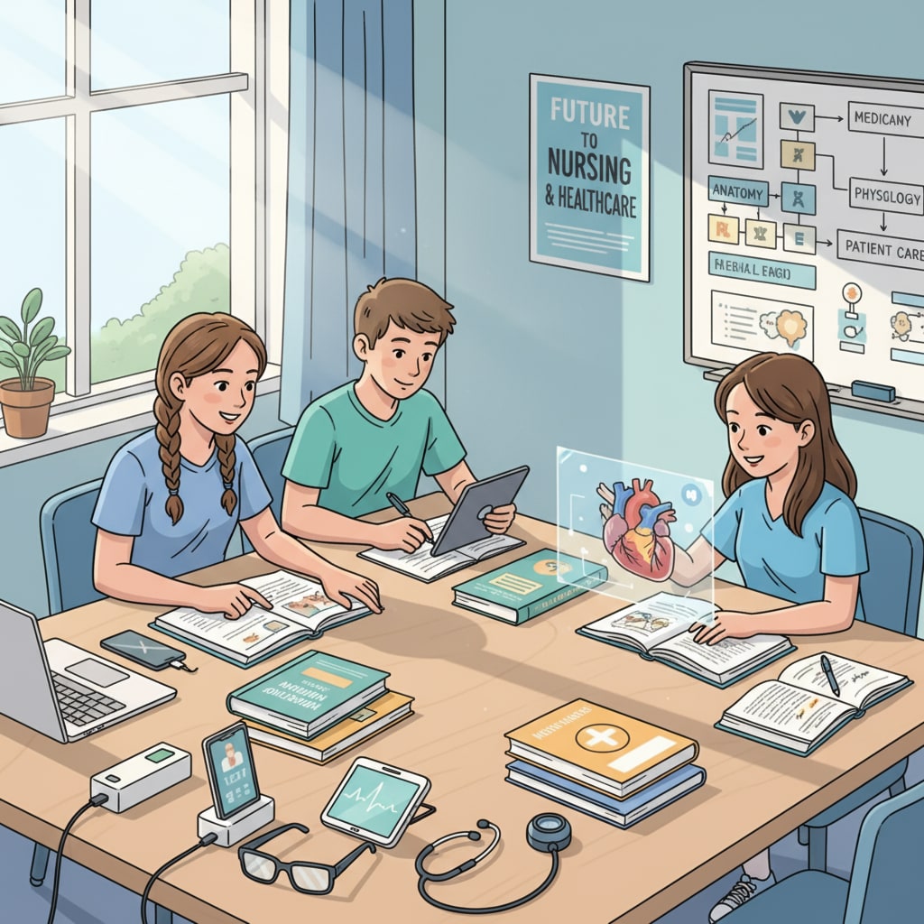 K12 students preparing for nursing education in an online university without ACT/SAT requirements