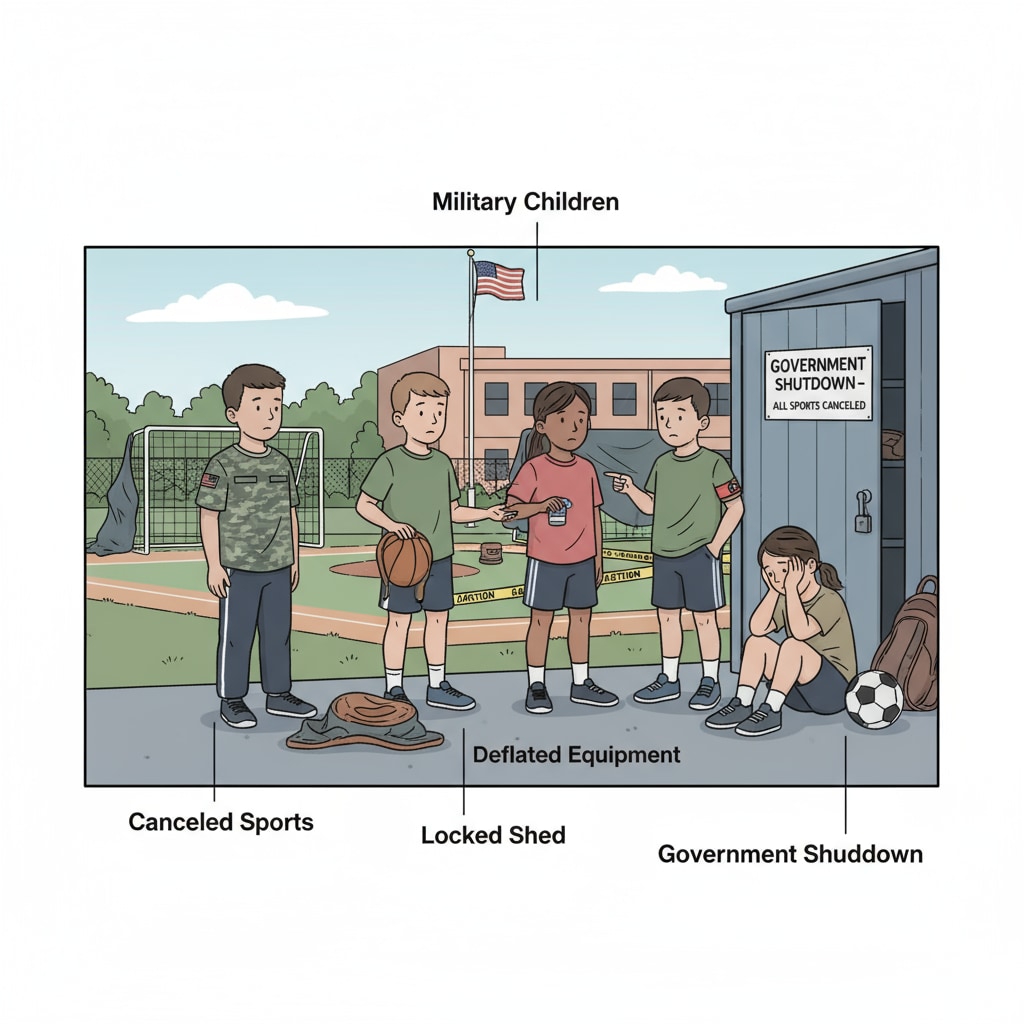 Military children disappointed due to government shutdown's impact on sports activities in DODEA schools
