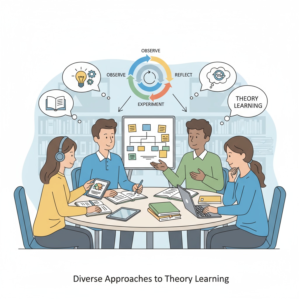 Students with attention deficits and hands-on learners discussing theory learning