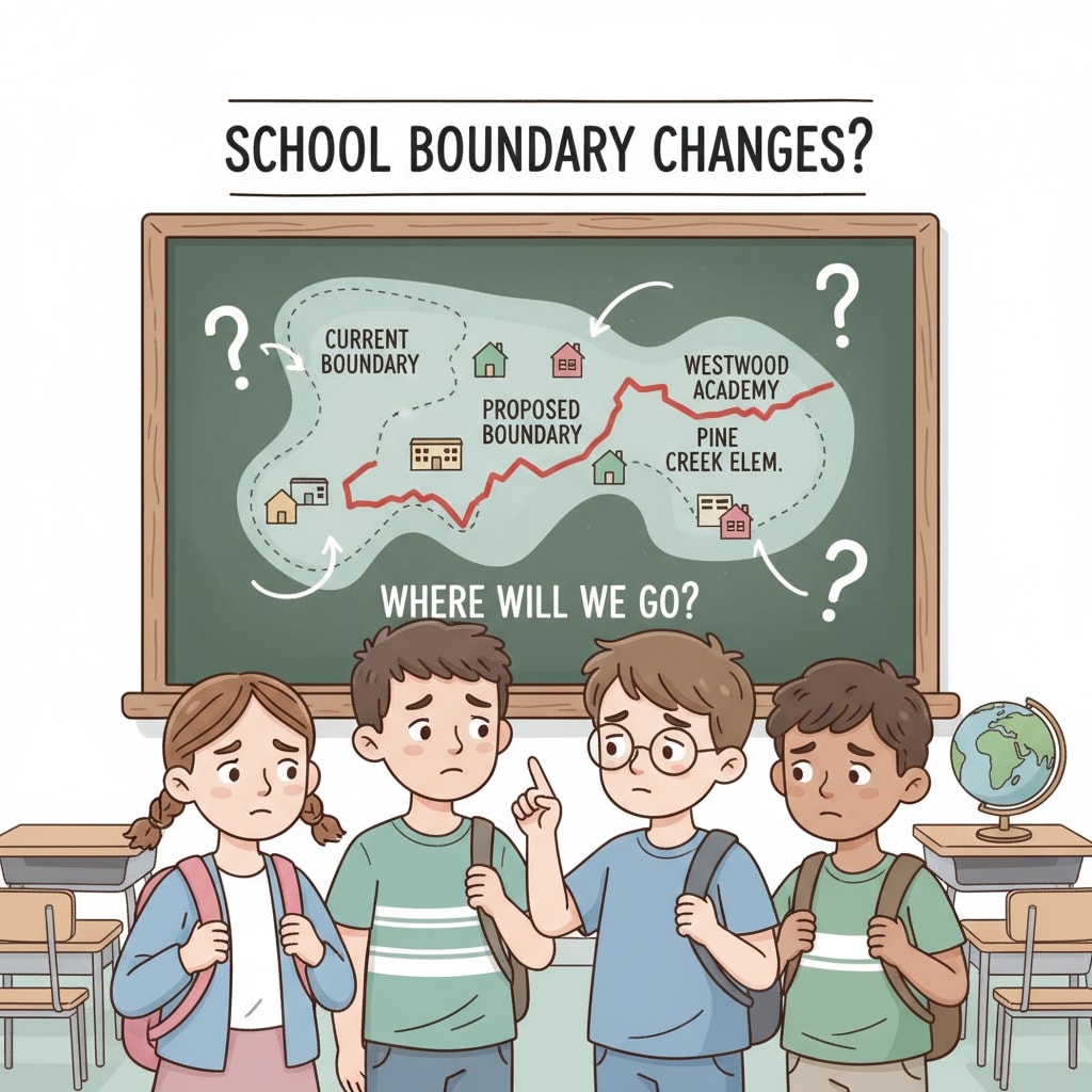 Students expressing concern about WPUSD boundary redrawing