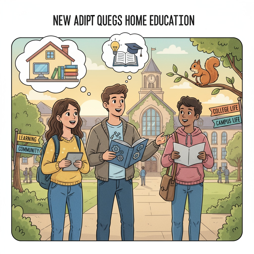 Students starting their college adaptation journey after home education