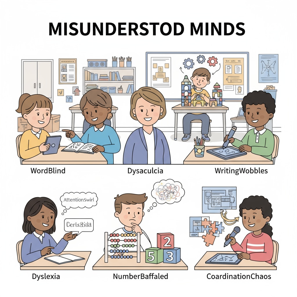 Students with learning difficulties in a classroom, as featured in the Misunderstood Minds PBS series
