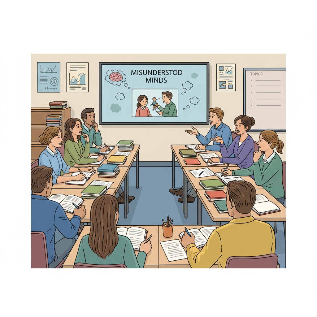 Teachers in training engaging with the Misunderstood Minds PBS series