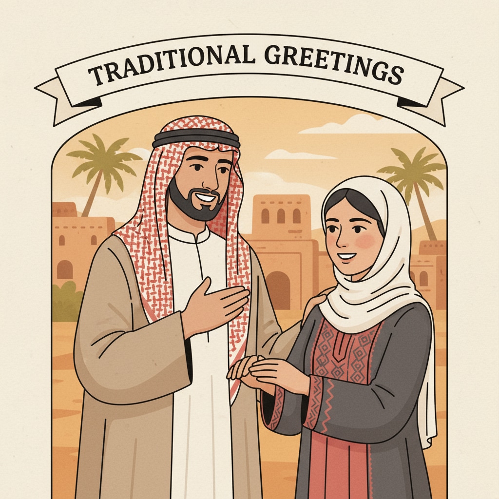 A person showing respect in a Middle Eastern context relevant to educational nonprofits, T4 World School Summit, and donor relations