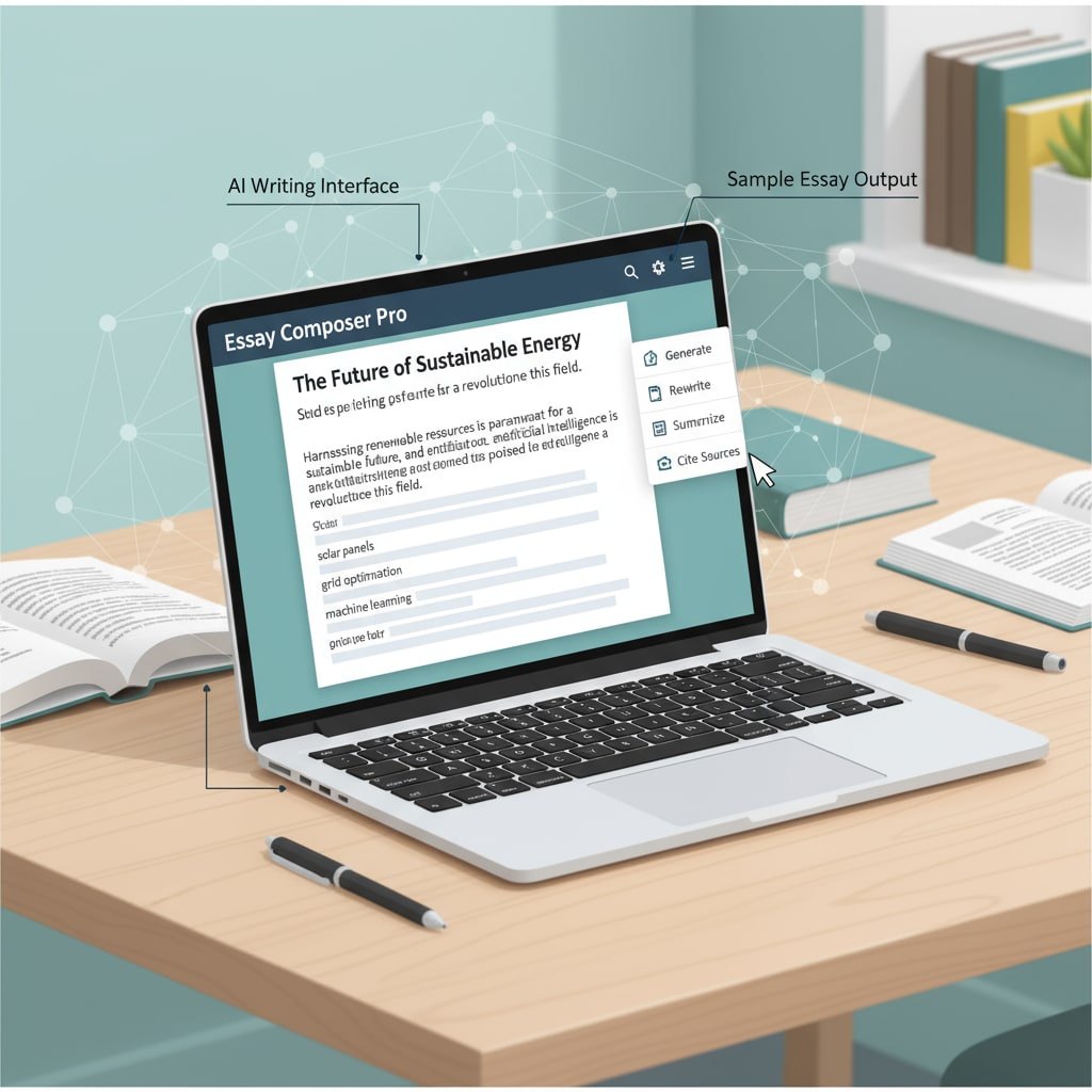 Student using AI for writing assignment in the context of writing education and student integrity