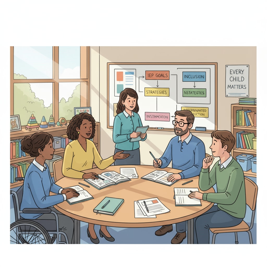 Special education teachers discussing in a classroom related to part-time jobs, remote income, and teachers' finances