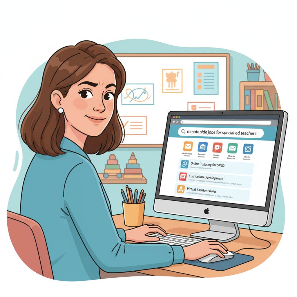 A special education teacher seeking remote side job options