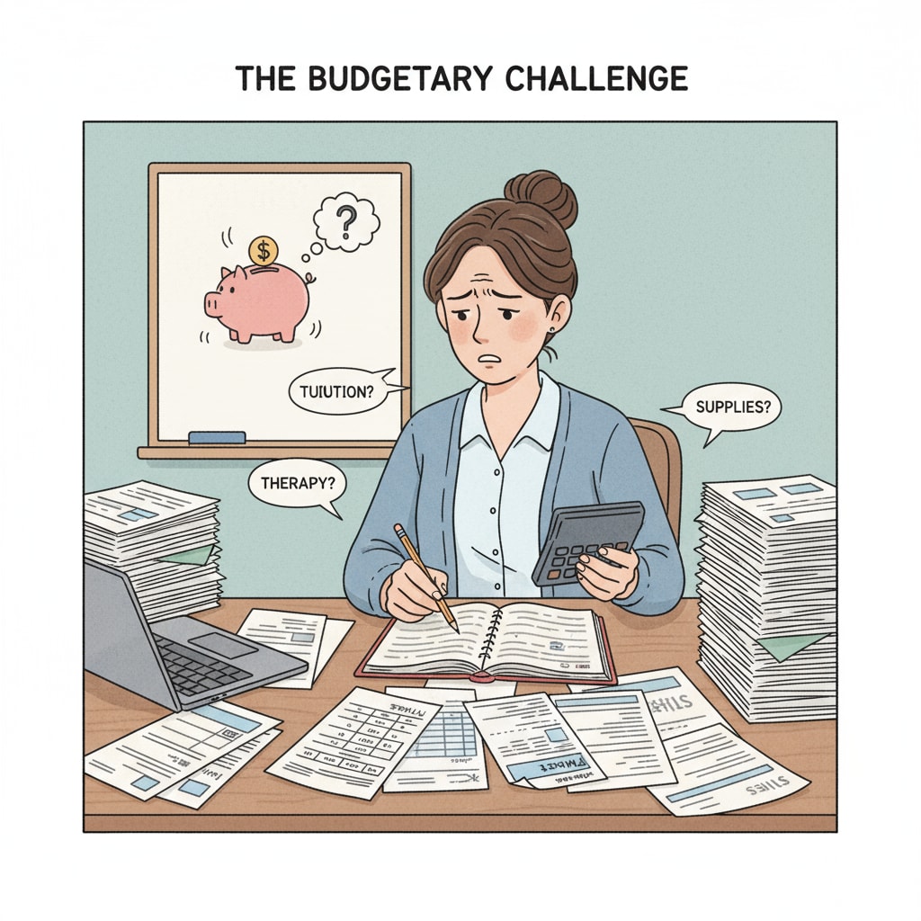 A special education teacher facing financial stress