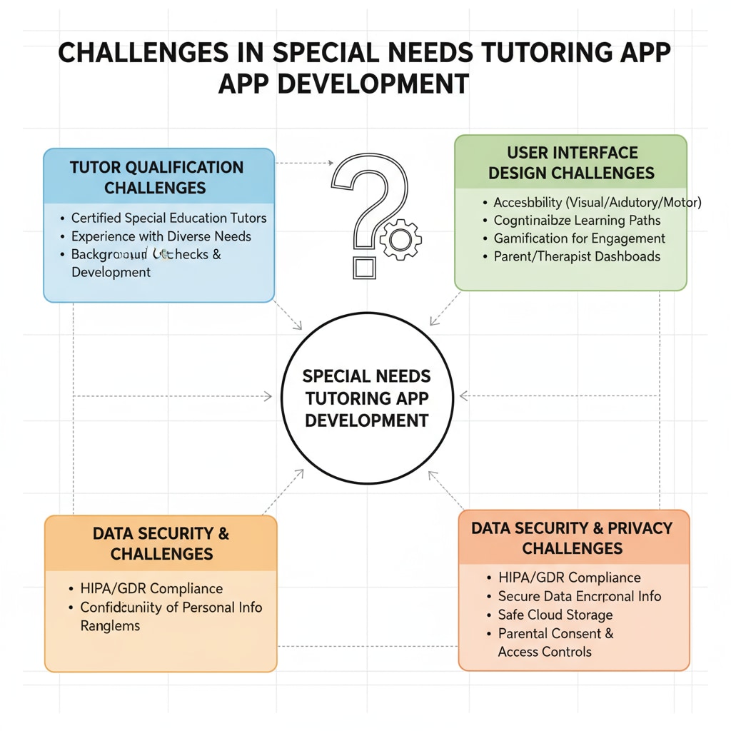 Challenges in developing a special needs tutoring app