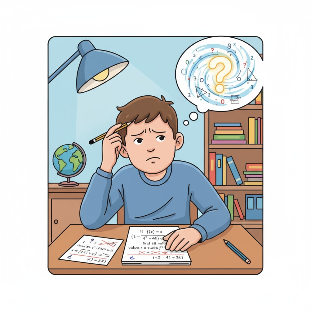 A student struggling with learning, relevant to learning ability improvement, curriculum transition, and personal growth