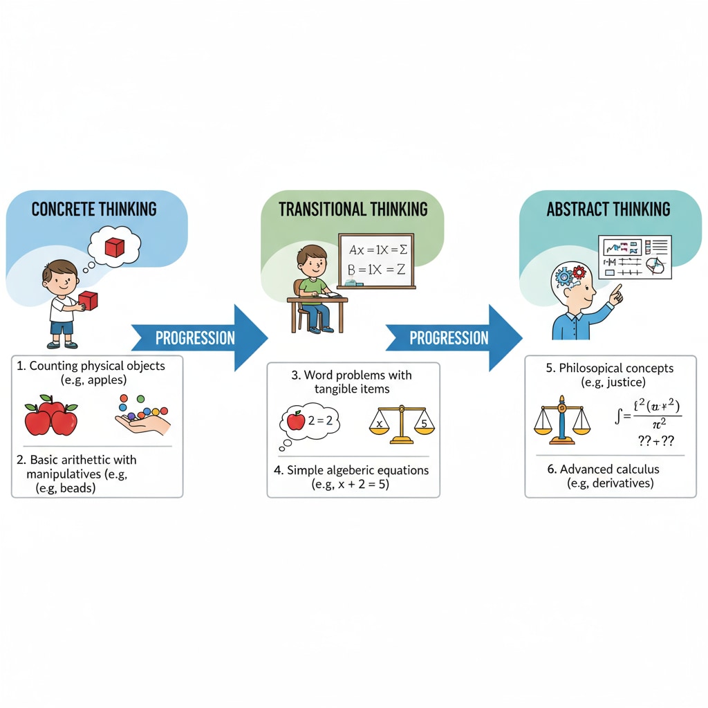 Cognitive development transition for 4th grade students related to negative numbers