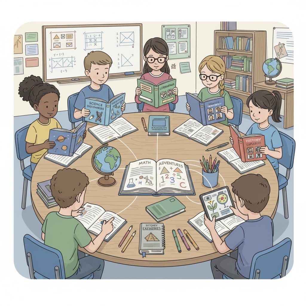 K12 students engaged in multidisciplinary learning with learning plan, multidisciplinary knowledge, and time management in mind