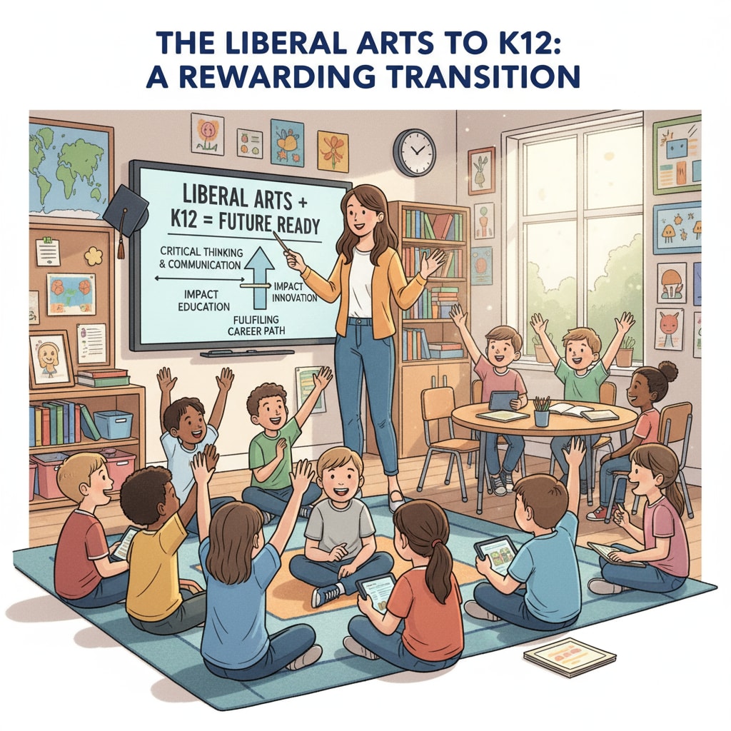 Liberal arts graduate making a career transition to K12 education and teaching students