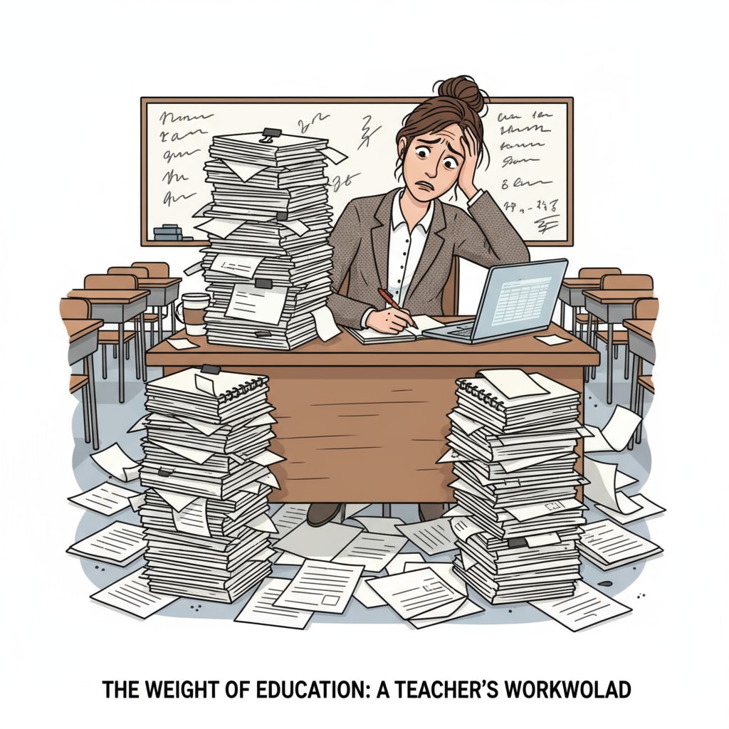 Teacher facing heavy workload in need of technology-assisted teaching solutions