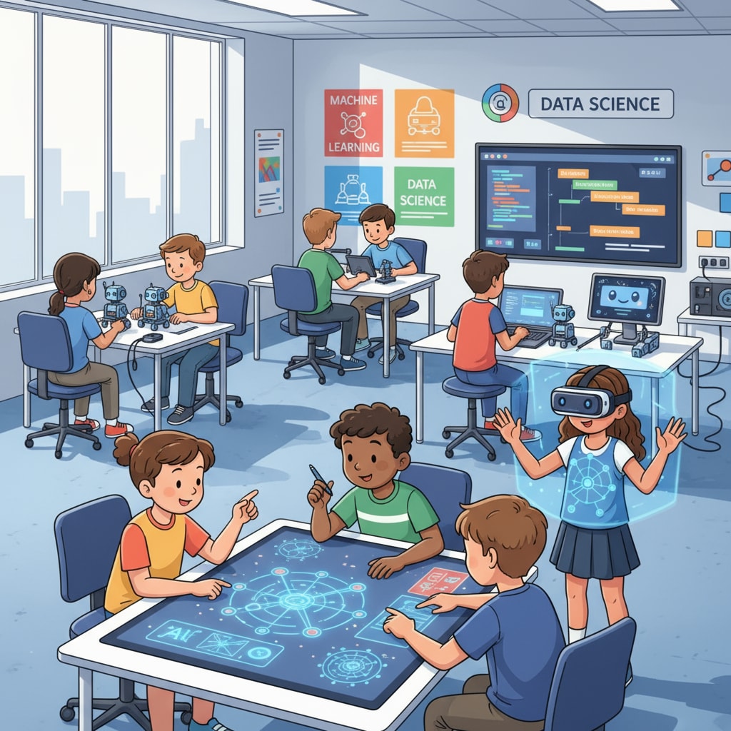 AI education activities in a K12 classroom with lifetime membership and course certification implications