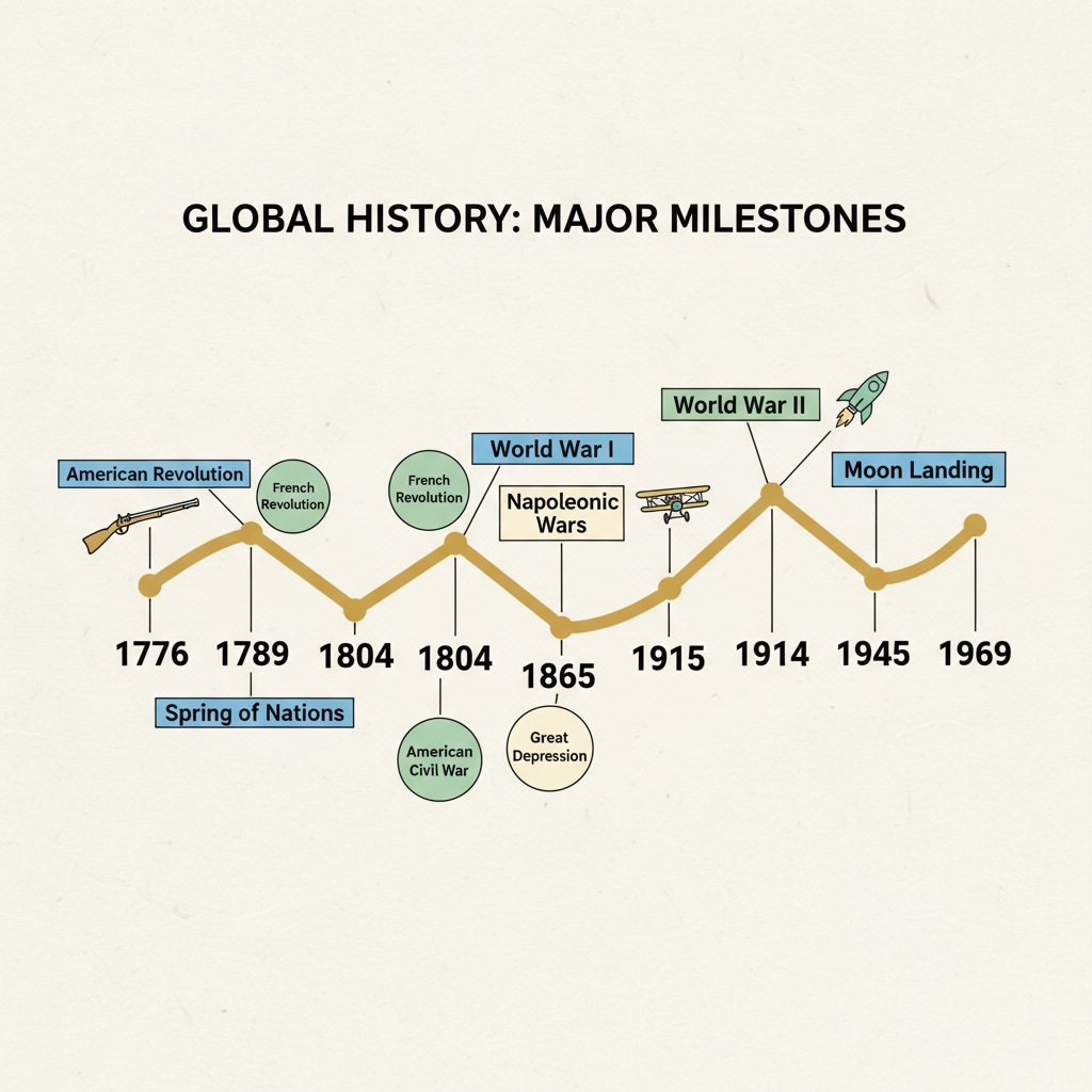 Detailed historical timeline chart for K12 education found on Facebook