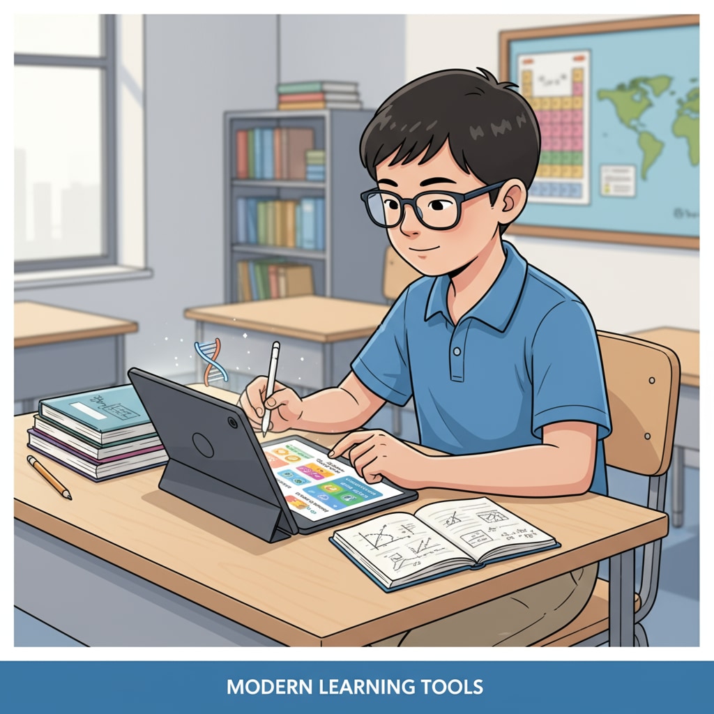 Student accessing online science and math test resources for Grade 3