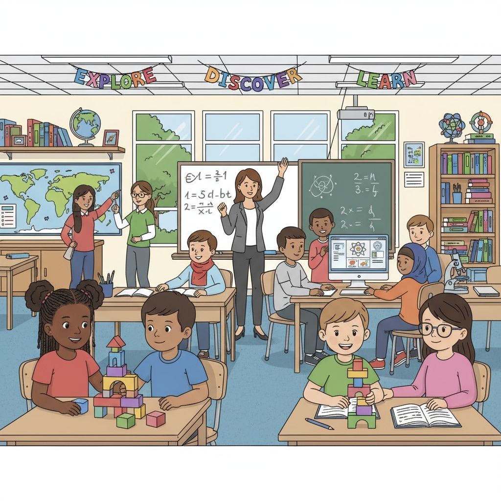 Students in a US public education classroom facing various issues including ideological disputes and parental concerns