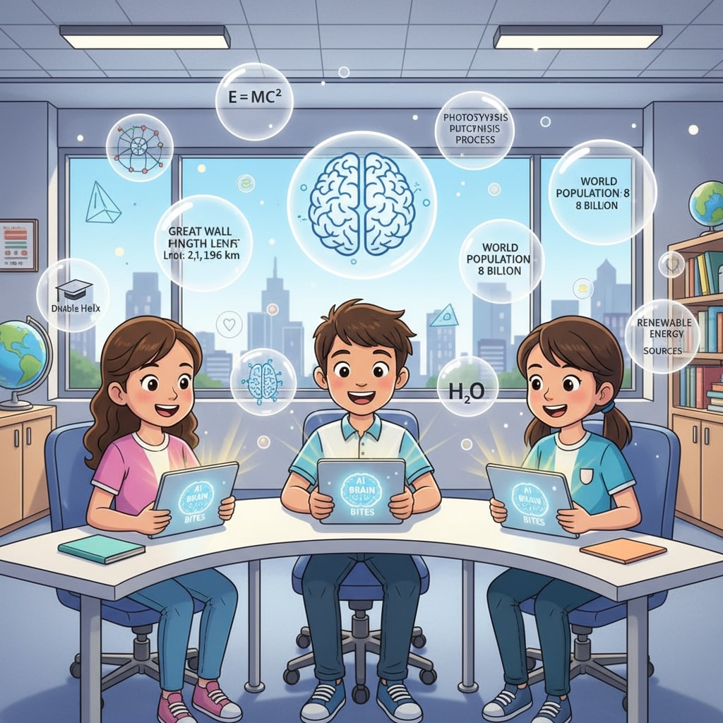 Students using AI Brain Bites for engaging educational learning