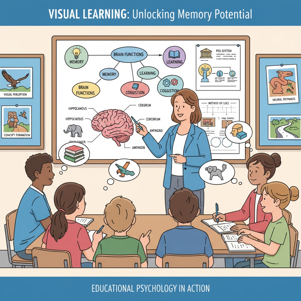 A teacher using visual aids to help students understand and remember concepts, highlighting the importance of teaching methods in memory development Teacher using visual aids for memory development teaching