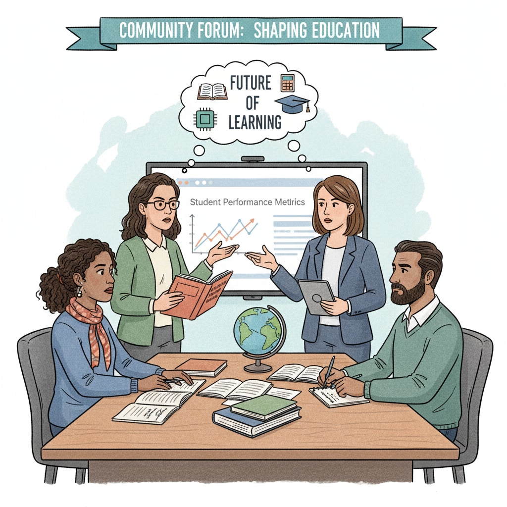 A group of parents are engaged in a serious discussion about education issues during a school meeting. Parents discussing public education controversies, parent complaints, teacher challenges, and curriculum disputes at a school meeting