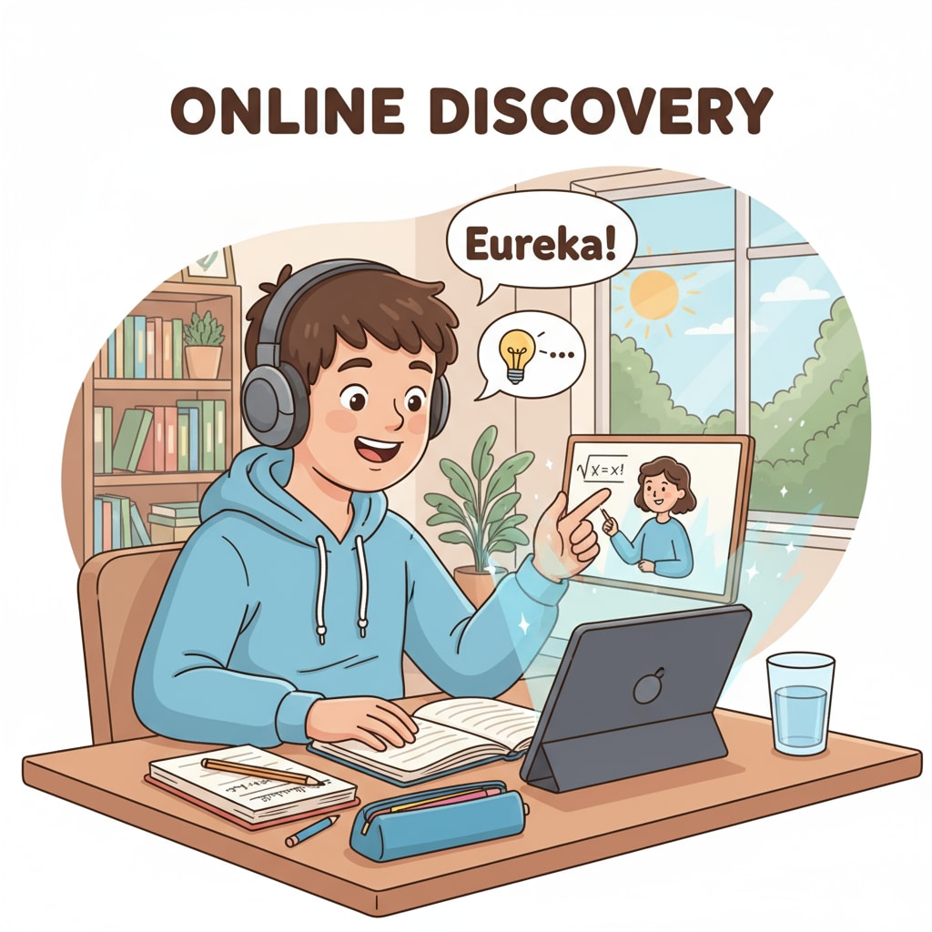 A student sitting at a desk, fully engaged in an online learning session, showing concentration and a positive attitude. A student demonstrating productivity and focus during an online school session, maintaining good mental health.
