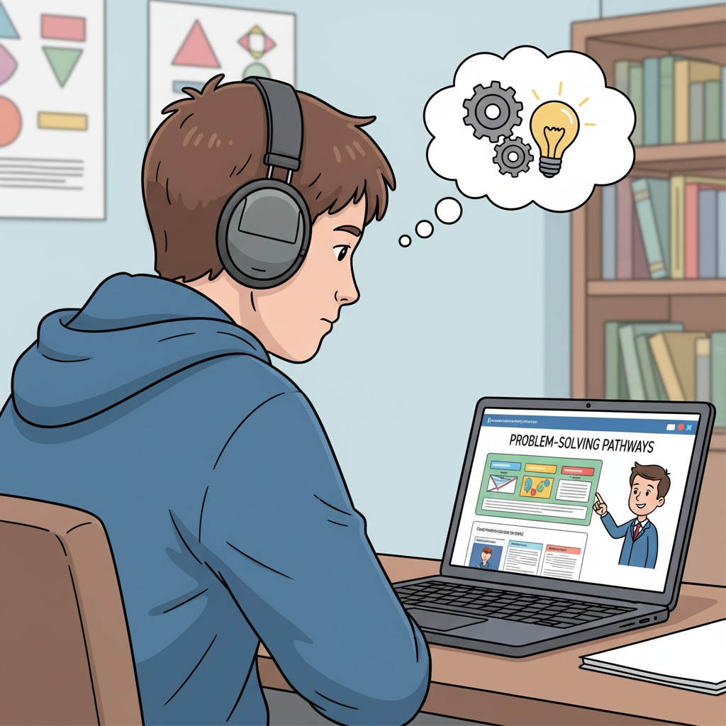 Autistic student using an alternative to Brainly for learning