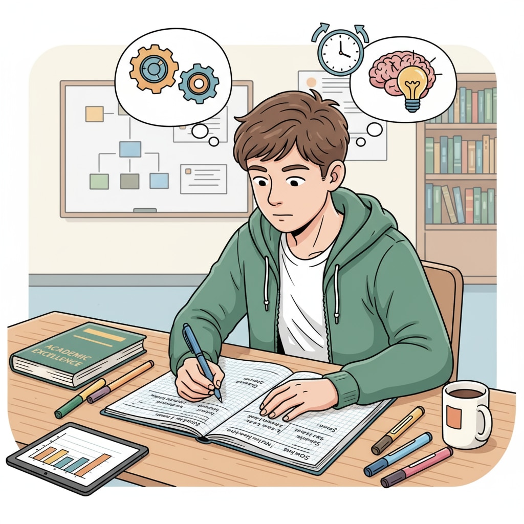 A high school student analyzing study habits for academic improvement and better quality of life