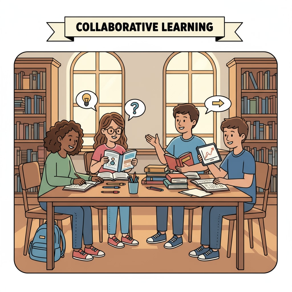 High school students studying together for educational remediation after absences