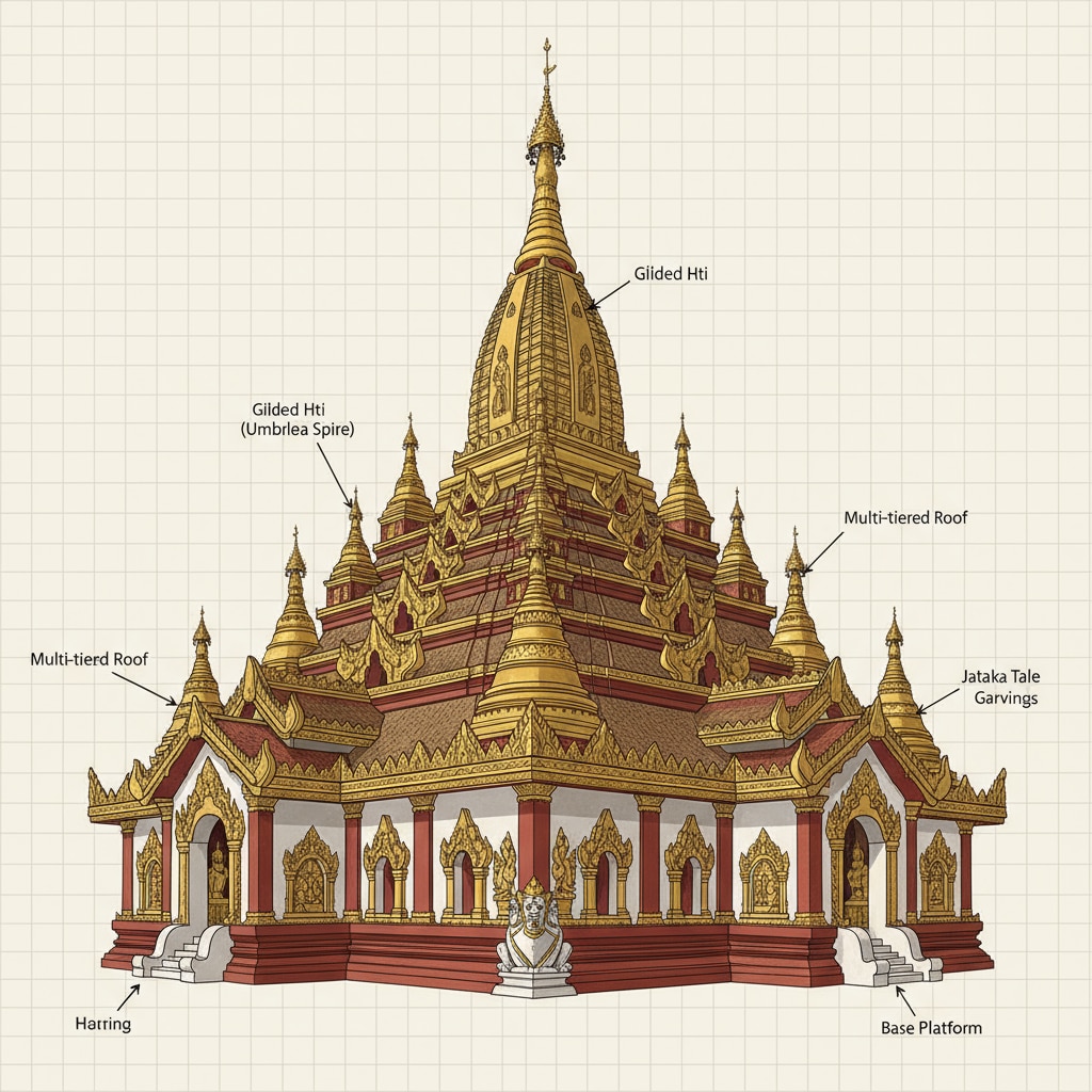 A traditional Myanmar temple highlighting its cultural heritage amidst low international attention