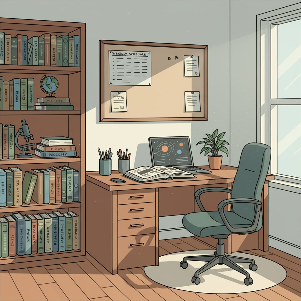 A dedicated study space for K12 students' self-study