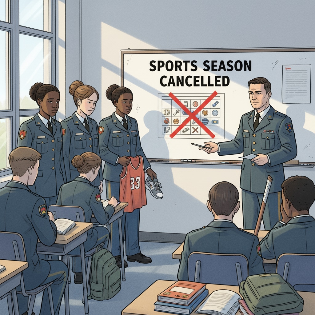 High school military children affected by government shutdown in sports activities