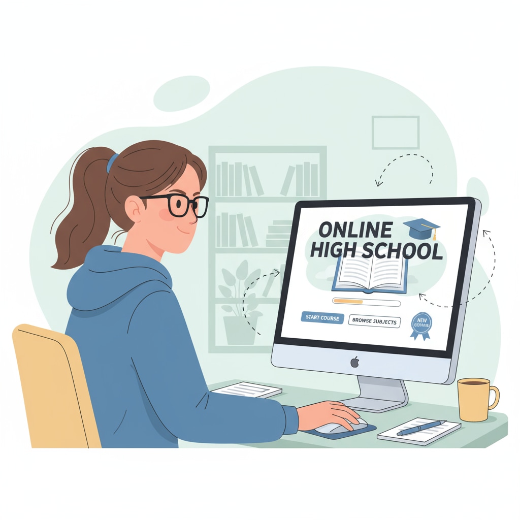 An adult preparing to start an affordable online high school course