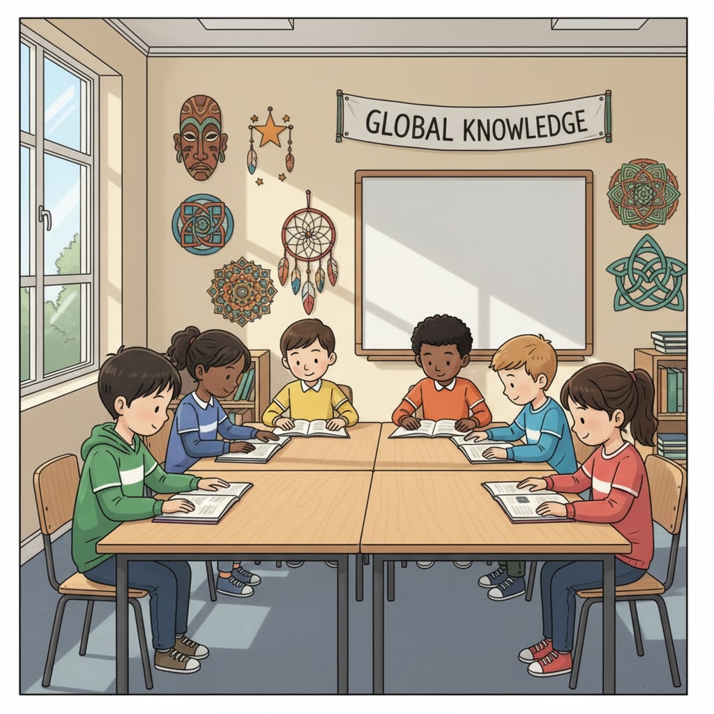 Diverse students in a classroom related to educational investment and curriculum