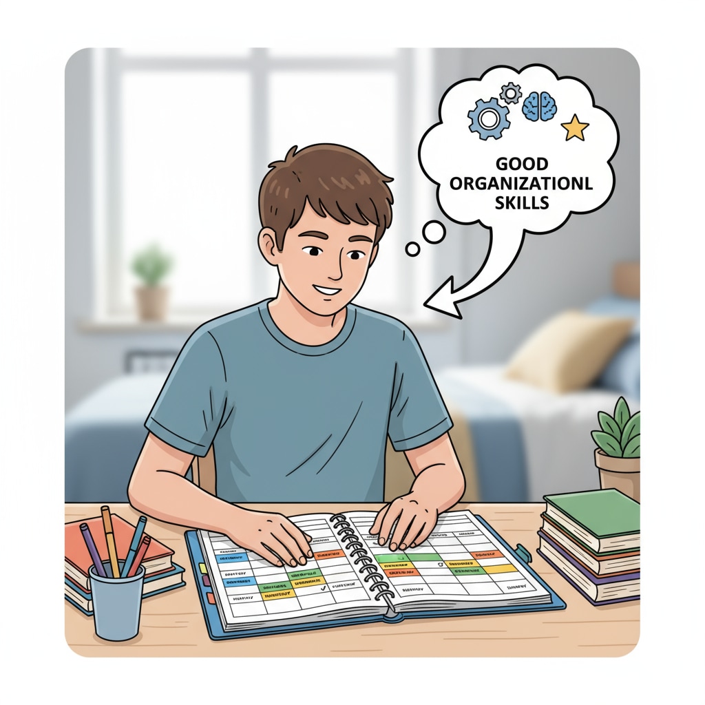 Student managing time effectively to achieve high scores of 90%