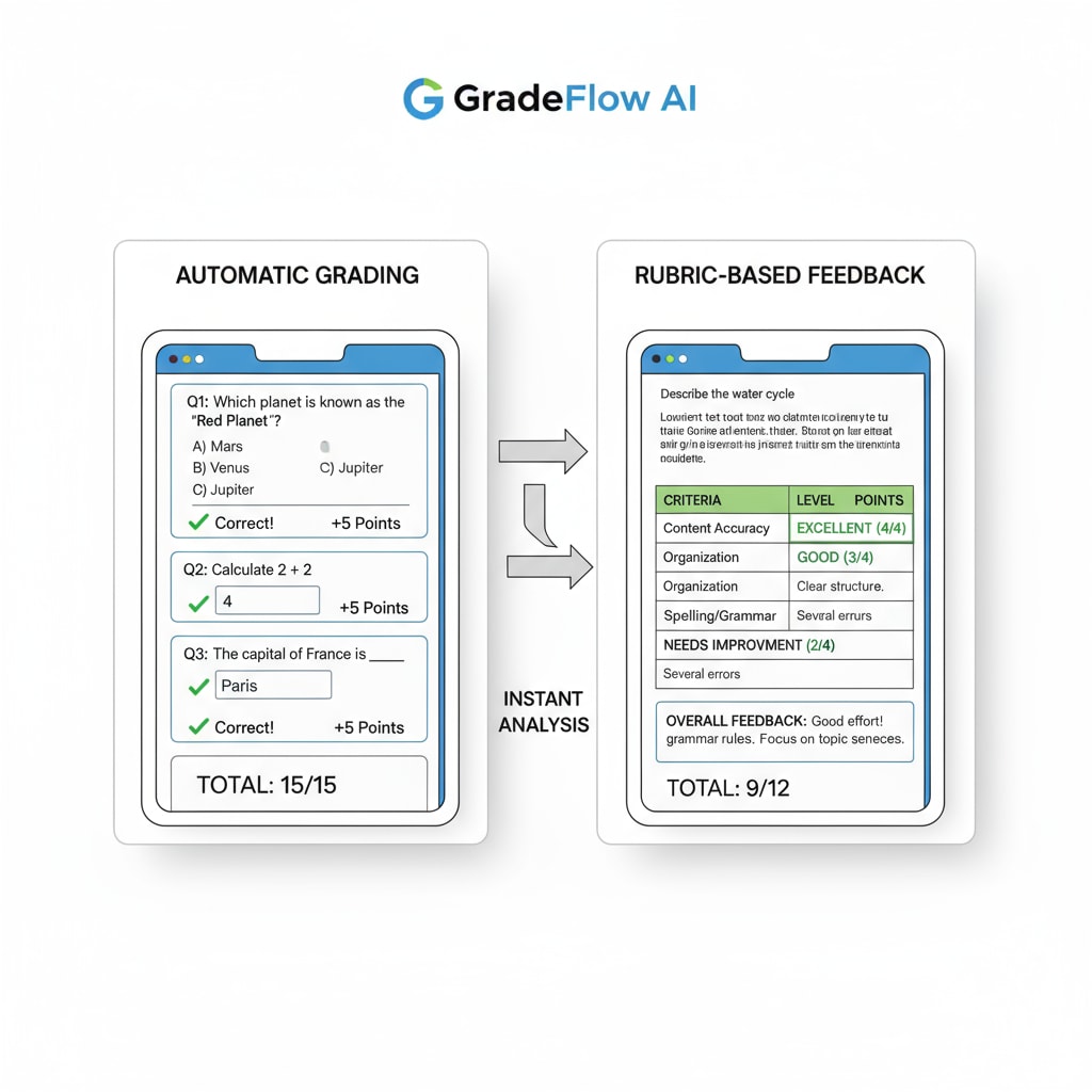A demonstration of [Tool Name 2], a tool for efficient student assessment that boosts teacher efficiency and time management.