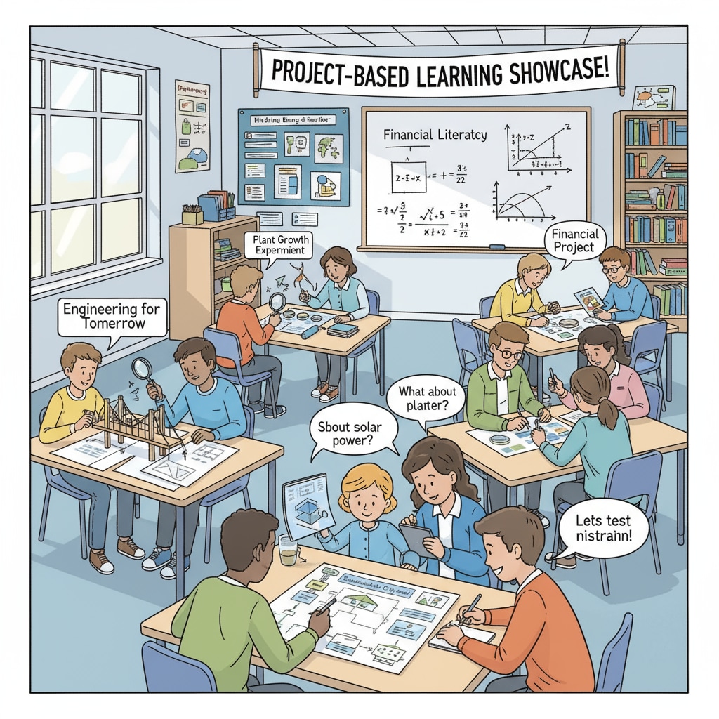Students are actively participating in a project - based learning activity in the classroom, with groups discussing and working on tasks related to a specific subject. A classroom scene of project - based learning, an alternative to traditional homework