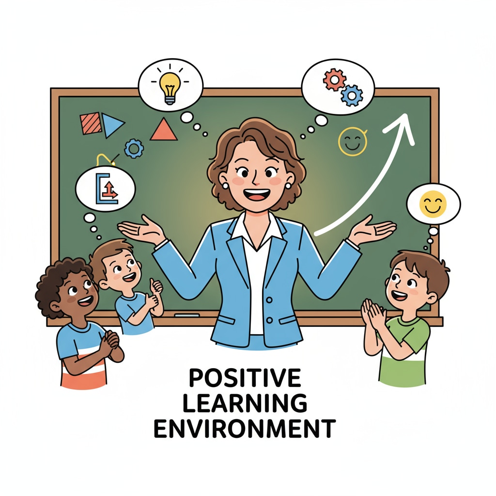 An educator is interacting warmly with students. The educator has a big smile on their face, and the students are responding positively, indicating a positive mental state and high teaching enthusiasm. Educator with a positive mental state interacting with students, radiating teaching enthusiasm.