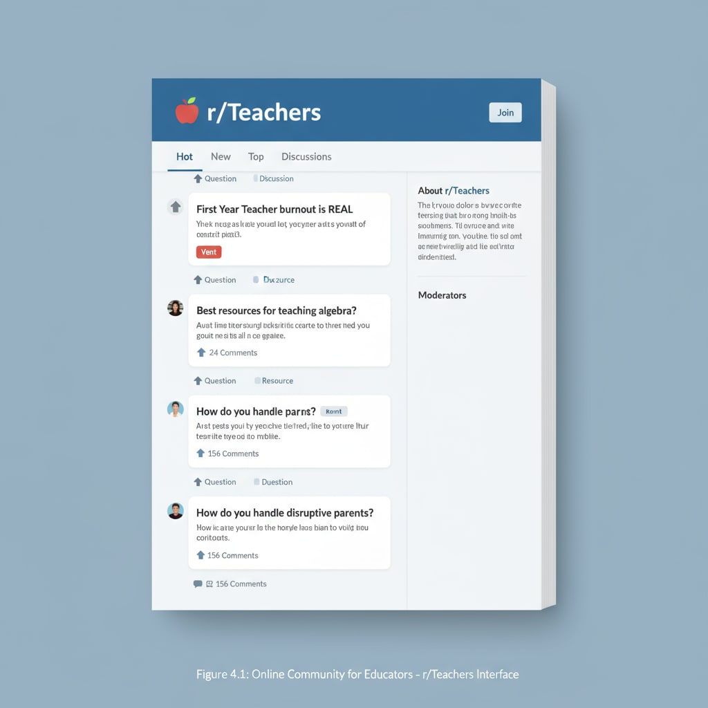 Educational subreddit r/Teachers in the Reddit education network