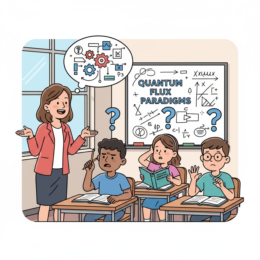 A classroom scene where students seem confused while the teacher is giving instructions Students with instruction comprehension difficulties in a classroom