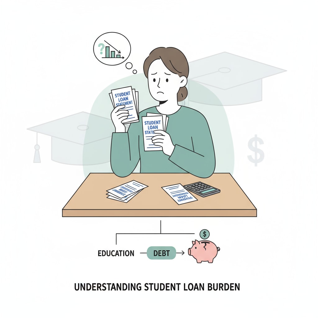A graduate dealing with the burden of student loans in the context of higher education and vocational education comparison