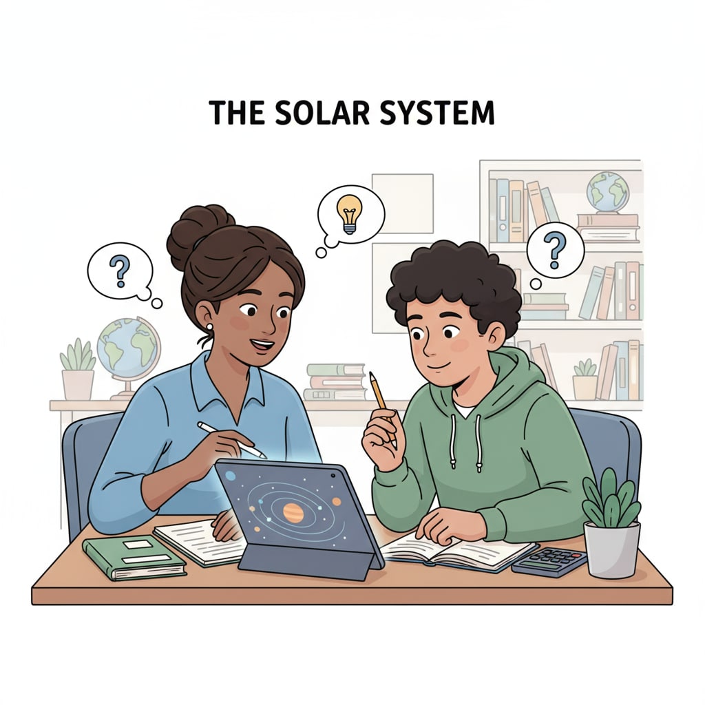 A student receiving tutoring, with the tutor and student engaged in a productive learning session Student getting tutoring as part of academic recovery process