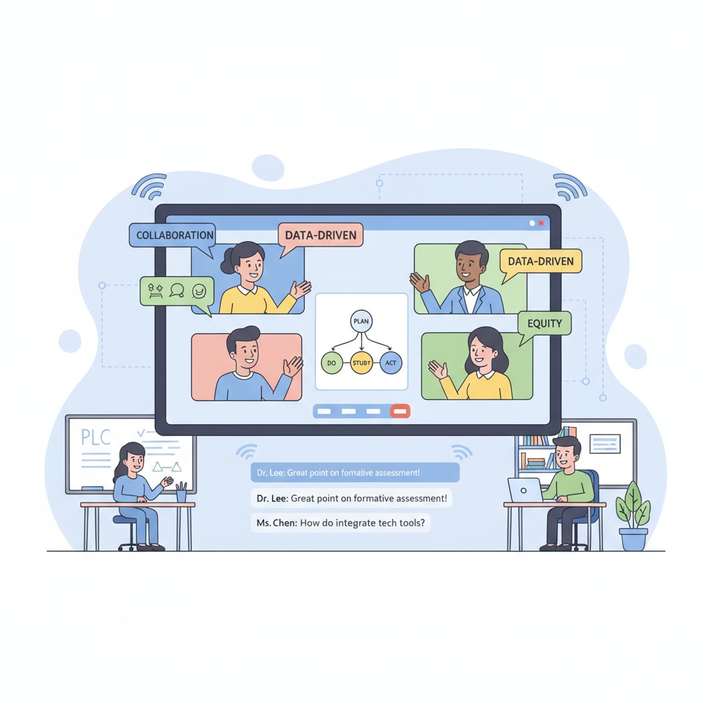 Educators are shown having a lively discussion about PLC concepts on an online educational platform. Educators discussing PLC concepts on an online platform where post deletions without explanation are a concern.