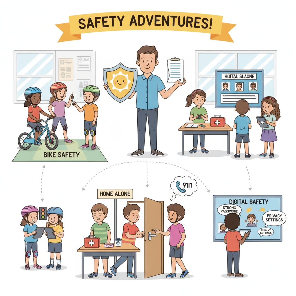 A group of K-12 students are engaged in an activity where they are learning about safety and protection in a fun and interactive way. K-12 students learning protection education for social change