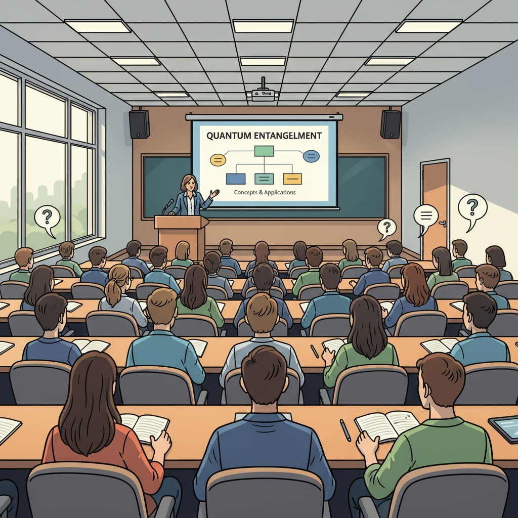 A group of students in a higher education lecture hall are attentively listening to the professor, representing the learning environment in higher education. Higher education students in a lecture hall