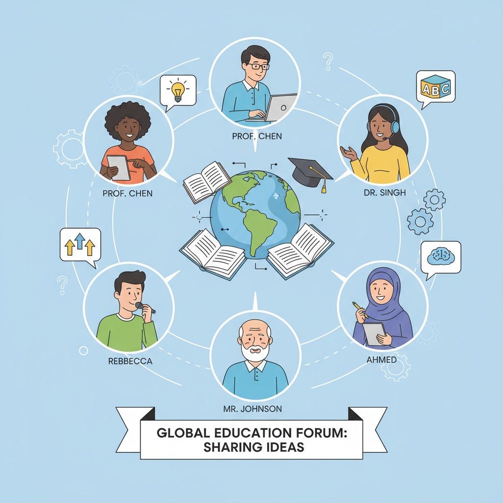 A group of people engaged in an online discussion about education, with various ideas being shared. People discussing education in an online forum related to post removal and forum purpose