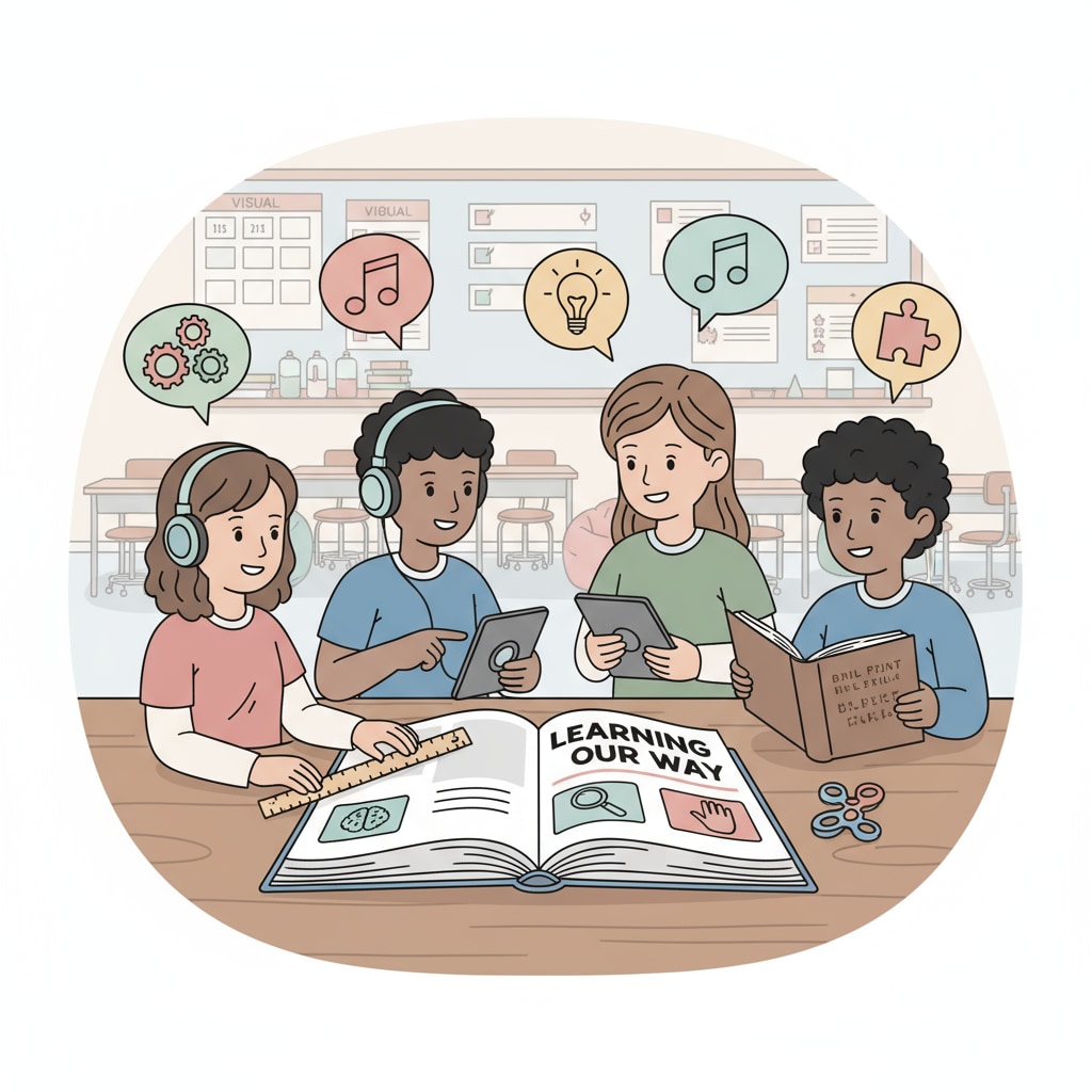 A group of students with different learning needs studying together, representing the diverse requirements in autism learning. Students with different learning needs including autism studying for finals using alternative platforms.