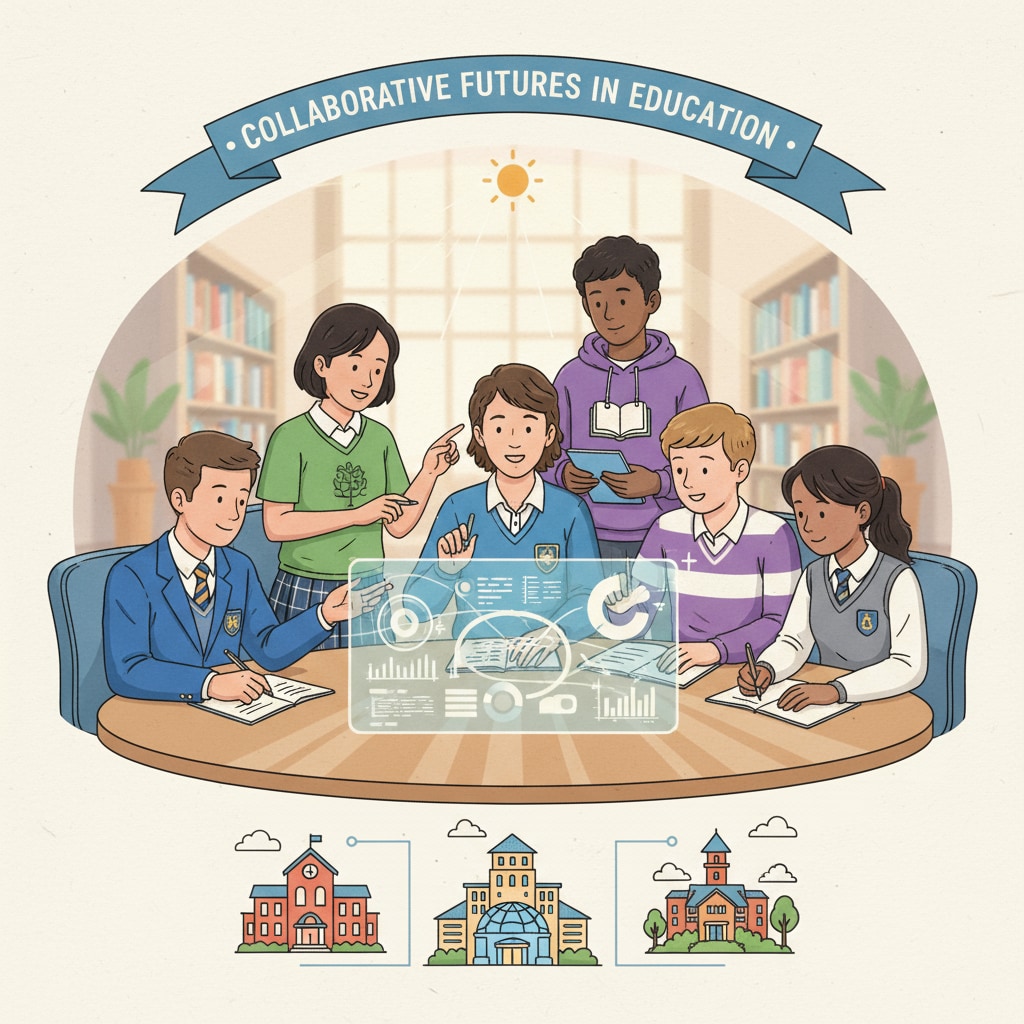Students from various schools are participating in a collaborative activity, highlighting the diversity that can result from different school choices within the education policy framework. Students from different schools in an activity related to school choice and education policy